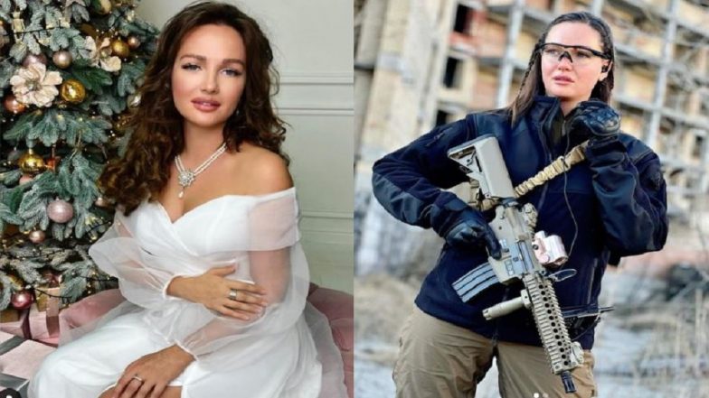 Russia-Ukraine War: হাতে বন্দুক, রাশিয়ার হাত থেকে দেশকে যুদ্ধের ময়দানে প্রাক্তন মিস ইউক্রেন