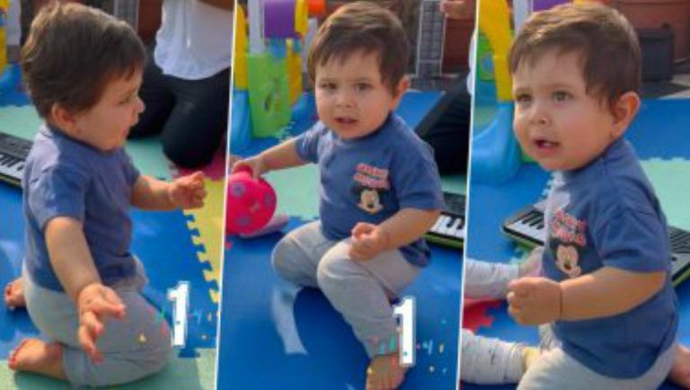 Cute Video Of Jeh On His First Birthday: প্রথম জন্মদিনে নেচে নেচে পোজ, জেহ-র ভিডিও শেয়ার করলেন সোহা আলি খান