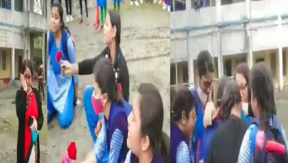 West Bengal: প্রিয় শিক্ষিকাকে ঘিরে গান, ছাত্রীদের ভালবাসায় 'শম্পা ম্যাম' কাঁদলেন হু হু করে
