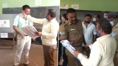 Tamil Nadu Urban Local Body Elections 2022: তামিলনাড়ুতে হিজাব পরা মহিলা ভোটারকে ভোটদানে বাধা বিজেপি কর্মীর, দেখুন ভিডিও