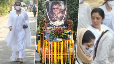 Bappi Lahiri Funeral: বাপ্পি লাহিড়ির শেষ যাত্রায় বলিউড সেলেবদের ভিড়, কে কে গেলেন?