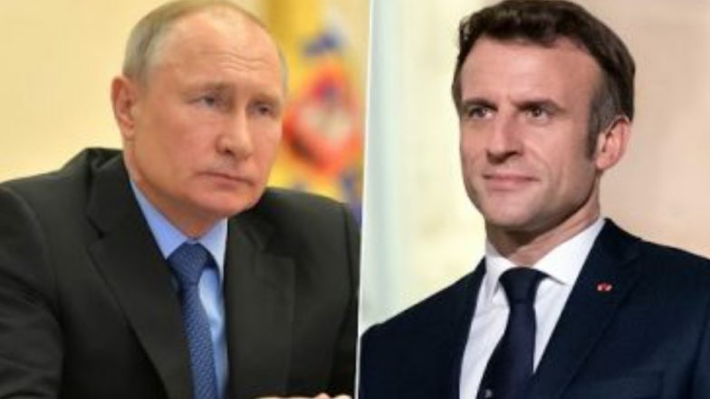 Ukraine Russia War: প্রসঙ্গ ইউক্রেন, ফ্রান্সের প্রেসিডেন্ট ইম্যানুয়েল ম্যাক্রনের সঙ্গে ফোনালাপে পুতিন