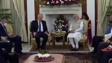 Narendra Modi-Boris Johnson Meeting: দিল্লির হায়দরাবাদ হাউসে বৈঠকে নরেন্দ্র মোদী ও বরিস জনসন, দেখুন ভিডিও