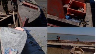Pakistani Fishing Boat Seized In Indian territory: ফের ভারতের জলসীমা টপকে BSF-র জালে পাকিস্তানি মাছ ধরার নৌকা (দেখুন ছবি)