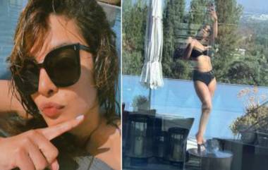 Priyanka Chopra Flaunts Black Bikin: কালো বিকিনিতে পুলে রিল্যাক্সেশন, হিন্দি গানের সঙ্গে একা প্রিয়ঙ্কা (দেখুন ভিডিও)