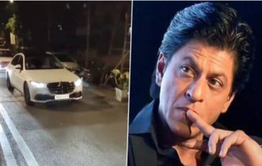 Shah Rukh Khan: পর্দায় ঢাকা গাড়িতে চড়ে করণ জোহরের পার্টিতে শাহরুখ, ব্যাপারটা কী?