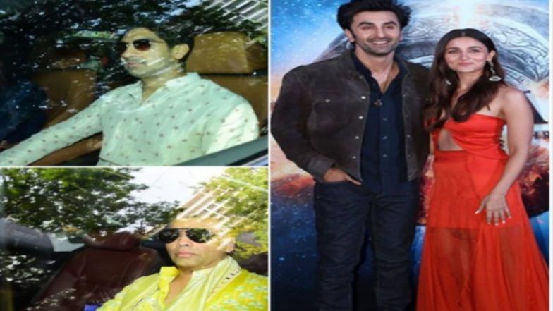Ranbir Kapoor – Alia Bhatt Wedding: কেতাদূরস্ত শেরওয়ানি-পাঞ্জাবিতে রণবীর আলিয়ার প্রি-ওয়েডিং ফেস্টে এলেন করণ জোহর ও অয়ন মুখোপাধ্যায় (দেখুন ছবি)