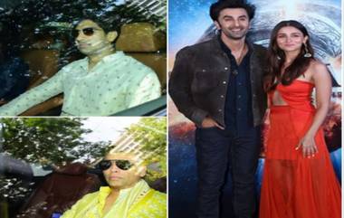 Ranbir Kapoor – Alia Bhatt Wedding: কেতাদূরস্ত শেরওয়ানি-পাঞ্জাবিতে রণবীর আলিয়ার প্রি-ওয়েডিং ফেস্টে এলেন করণ জোহর ও অয়ন মুখোপাধ্যায় (দেখুন ছবি)