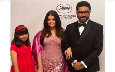 Cannes 2022: অভিষেক, আরাধ্যার সঙ্গে ঐশ্বর্য যেন আরও মোহময়ী, দেখুন