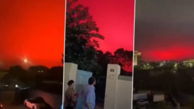 Zhoushan Red Sky Video Goes Viral: রক্ত রঙে রাঙল ঝৌসানের আকাশ, আতঙ্কিত বাসিন্দারা (দেখুন ভিডিও)
