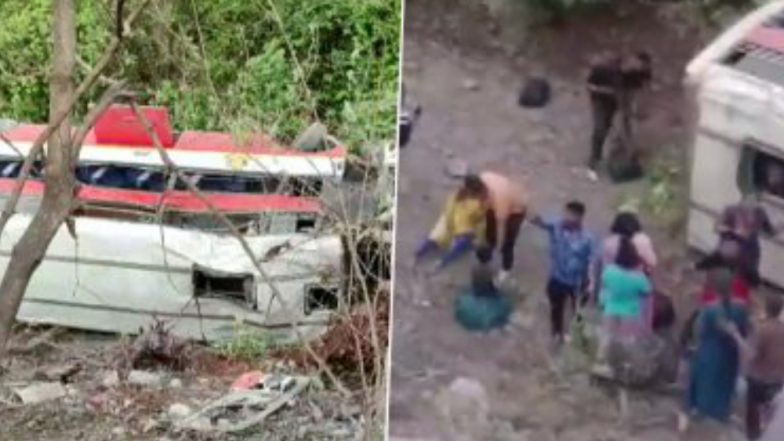 Maharashtra Road Accident: মহারাষ্ট্রের পালঘরে খাদে পড়ল যাত্রী বোঝাই বাস, দেখুন ভিডিও