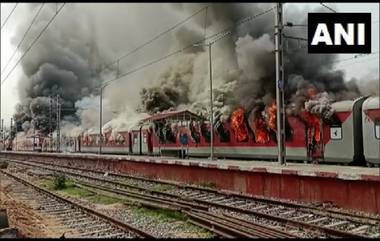 Agnipath: অগ্নিপথের বিরুদ্ধে প্রতিবাদ, বিহারের নালন্দায় ফের জ্বলল ট্রেন, হরিয়ানায় বন্ধ ইন্টারনেট