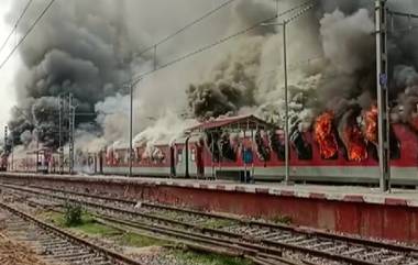 Agnipath Scheme Protest: অগ্নিপথ প্রকল্পের বিরোধিতায় আজও অগ্নিগর্ভ বিহার-উত্তরপ্রদেশ, ট্রেনে আগুন লাগাল বিক্ষোভকারীরা