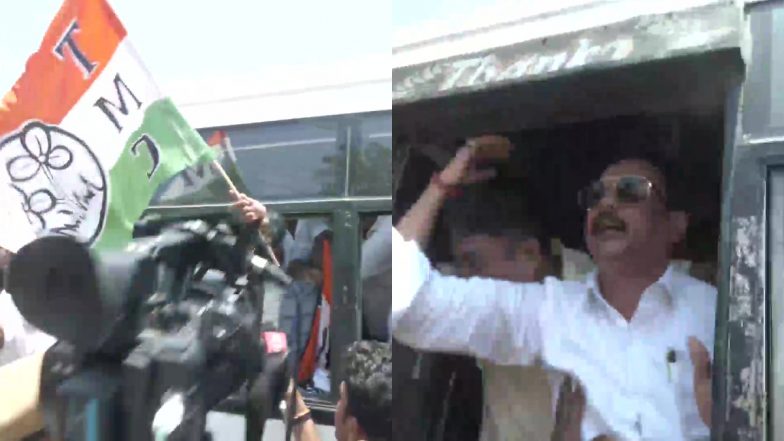 TMC Protest Outside Radisson Blu Hotel: ভেতরে শিবসেনার বিদ্রোহী বিধায়করা, সেই রেডিসন ব্লু হোটেলের বাইরে বিক্ষোভ তৃণমূলের