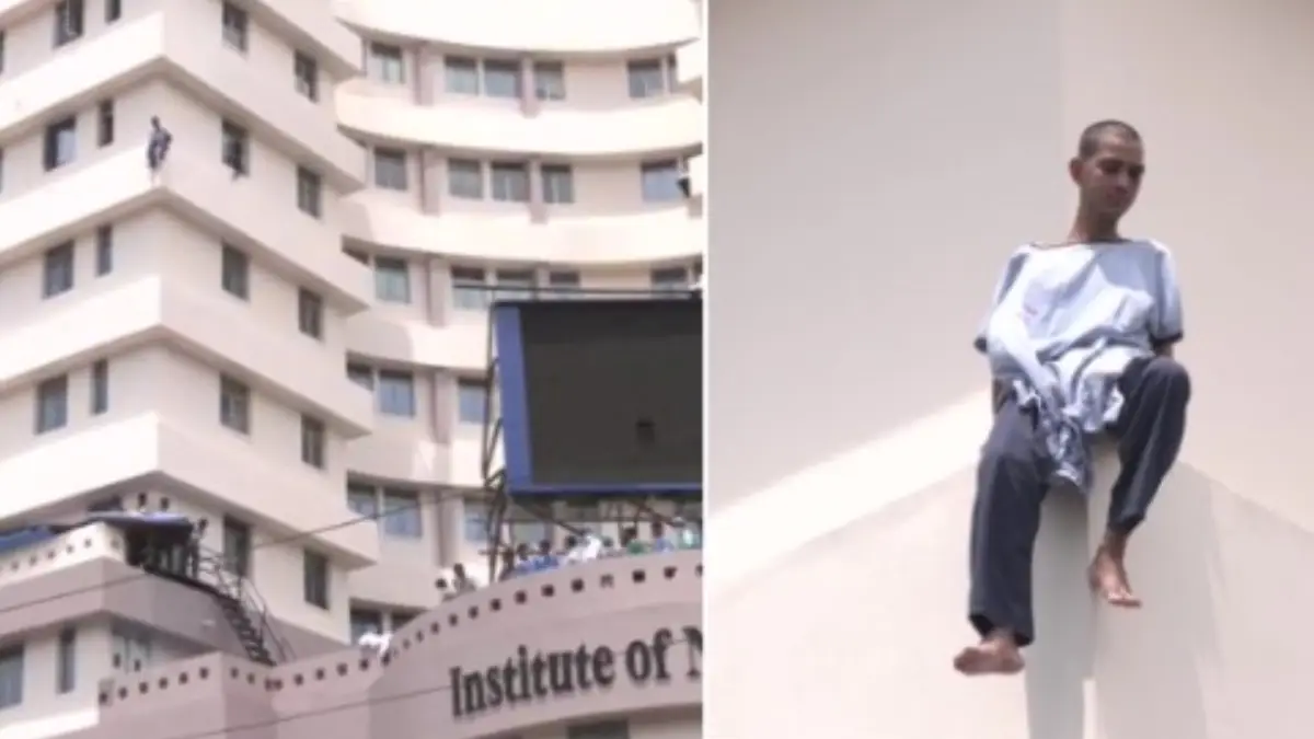Kolkata: ইনস্টিটিউট অফ নিউরো সায়েন্সের কার্নিশ থেকে ঝাঁপ রোগীর, হুলস্থুল কাণ্ড মল্লিকবাজারে