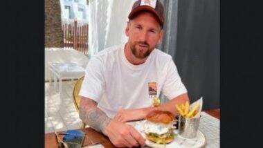 Lionel Messi Checks Messi Burger: ইবিজায় গিয়ে 'মেসি বার্গার' চেখে দেখলেন লিওনেল মেসি, দেখুন ছবি