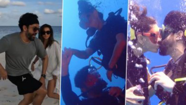 Shibani Dandekar And Farhan Akhtar Enjoy Scuba Diving: মালদ্বীপে স্কুভা ডাইভিং করছেন ফারহান-শিবানী, দেখুন ভিডিও