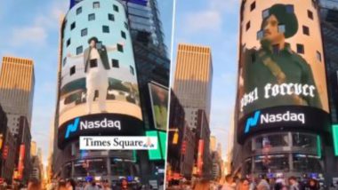 Sidhu Moose Wala’s Songs Played At New York’s Times Square: সিধু মুসাওয়ালার জন্মদিনে অনুরাগীদের শ্রদ্ধা, নিউইয়র্কের টাইমস স্কয়্যারে বেজে উঠল গান (ভিডিও)