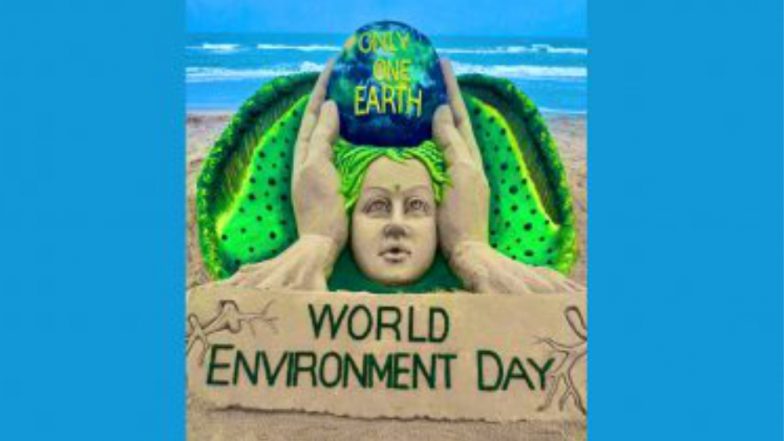 World Environment Day 2022: আজ বিশ্ব পরিবেশ দিবসে সুদর্শন পট্টনায়েকের অভিনব বালুশিল্প, দেখুন ছবি