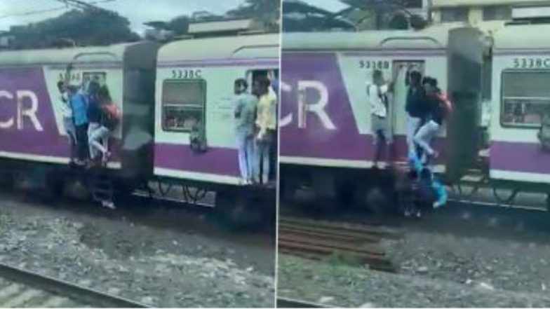 Viral Video: চলন্ত লোকাল ট্রেন থেকে ছিটকে পড়লেন যুবক, ভাইরাল ভিডিও