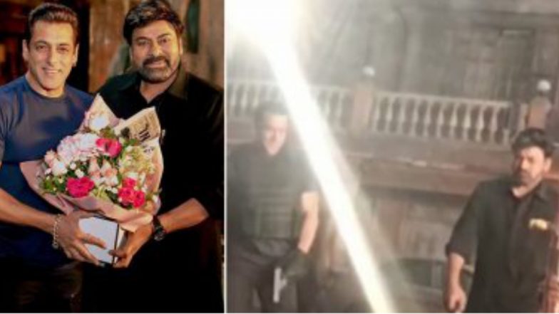 Godfather: অ্যাকশন দৃশ্যে অভিনয় করছেন সলমন খান ও চিরঞ্জীবী, ভাইরাল ছবি