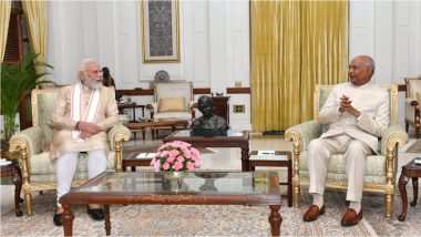 Modi Meets President Kovind: রাষ্ট্রপতি ভবনে রাষ্ট্রপতি রামনাথ কোবিন্দের সঙ্গে সাক্ষাৎ করলেন প্রধানমন্ত্রী নরেন্দ্র মোদী