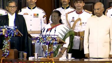Droupadi Murmu Swearing-In: দেশের পঞ্চদশ রাষ্ট্রপতি পদে শপথ নিলেন দ্রৌপদী মুর্মু