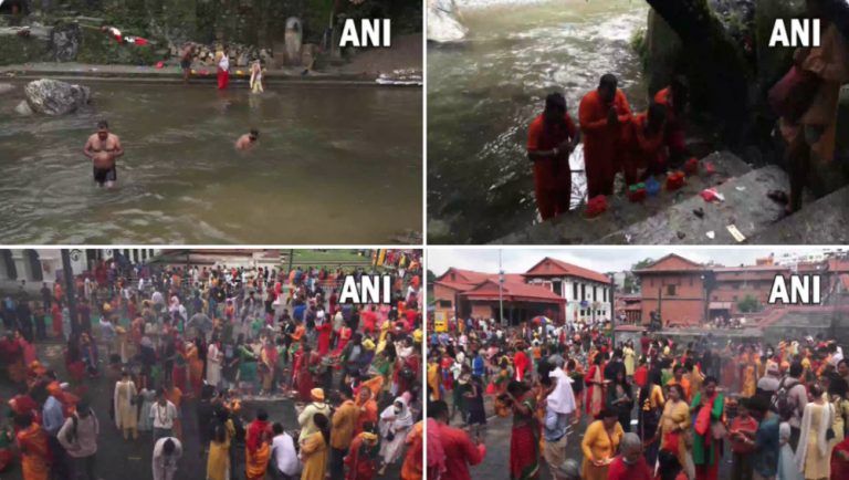 Kathmandu: শ্রাবণ মাসের প্রথম সোমবারে নেপালের পশুপতিনাথ মন্দিরে ভক্তের ঢল (দেখুন ছবি)