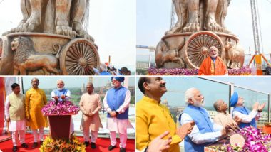 Delhi: নতুন সংসদ ভবনের ছাদে জাতীয় প্রতীক উন্মোচন করলেন নমো, দেখুন ছবি