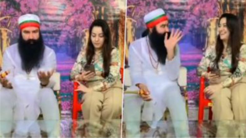 Ram Rahim & Honeypreet Seen Together On Public Platform: O+ রক্তের গ্রুপ O- হয়ে গেছে, ইনস্টাগ্রাম লাইভে অদ্ভুত দাবি করলেন ডেরা প্রধান রাম রহিম (দেখুন ভিডিও)
