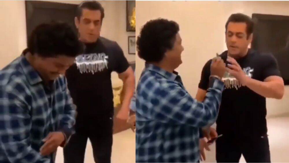 Salman Khan: ৩০ বছর ধরে যার হাতে সেজে উঠেছেন তাঁর জন্মদিনে মেতে উঠলেন ভাইজান(দেখুন ভিডিও)