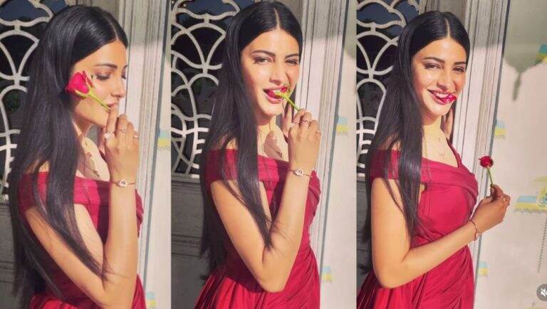 Shruti Haasan: খালি পেটে খিদের চোটে গোলাপ কামড়ে খেলেন শ্রুতি হাসান, কেন এমন করলেন তিনি? (দেখুন ভিডিও)