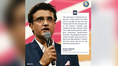 ICC Women’s Cricket World Cup 2025 : ২০২৫-এ আইসিসি মহিলা ক্রিকেট বিশ্বকাপের আয়োজক দেশ ভারত, আনন্দিত সৌরভ গঙ্গোপাধ্যায়