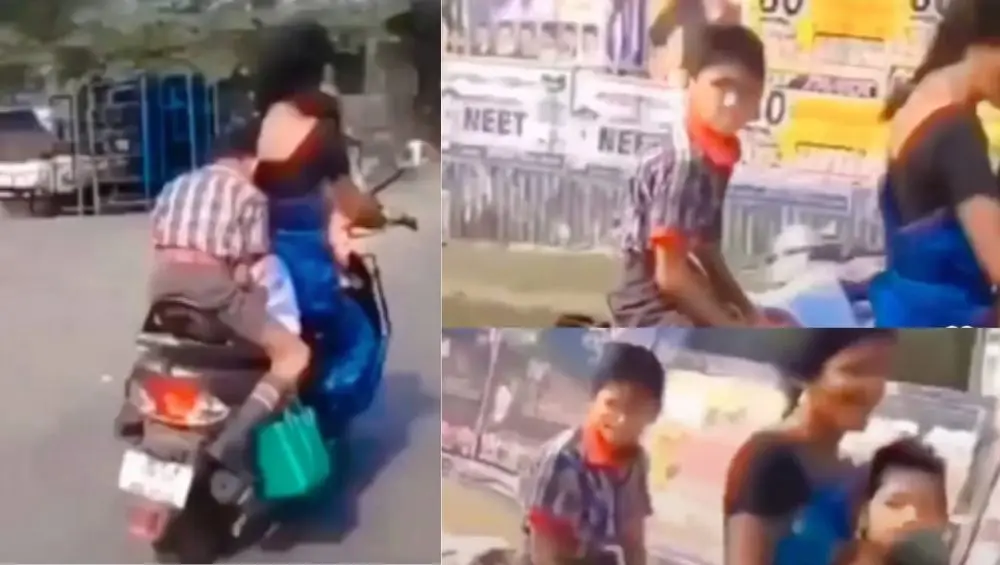 Viral Video: জমে আছে বাড়ির কাজ, তাই বাধ্য হয়ে স্কুটিতেই পড়াশোনায় ব্যস্ত ছাত্র (দেখুন ভিডিও)