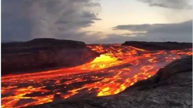 Volcano In Hawaii: গলগলিয়ে বেরোচ্ছে লাভার স্ত্রোত, দেখুন আগ্নেয়গিরির ভয়ঙ্কর রূপ