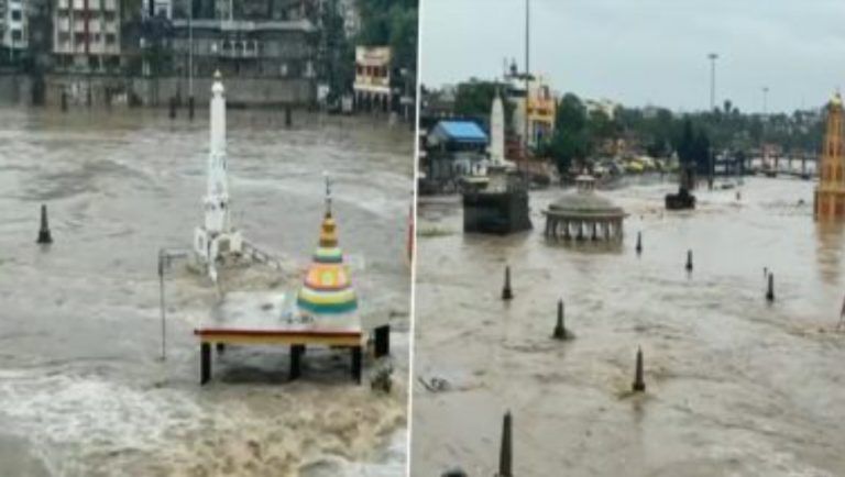 Maharashtra Rains: ভারীবর্ষণে ভেসেছ গোদাবরী নদী, ডুবে গেল মহারাষ্ট্রের বহু মন্দির (দেখুন ভিডিও)