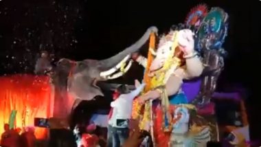 Viral Video: গণেশ চতুর্থীতে গজানন বন্দনা,পুষ্পমাল্য গলায় পড়িয়ে প্রণাম গজরাজের (দেখুন ভিডিও)