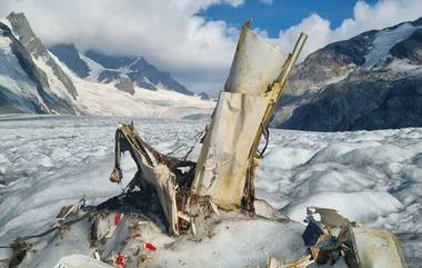 Switzerland: গলতে থাকা সুইস আল্পসে হিমবাহে উদ্ধার বিমানের ধ্বংসাবশেষ, মানুষের দেহাংশ