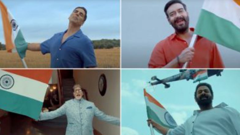 Har Ghar Tiranga Anthem: অমিতাভ, অক্ষয়, সোনু, আশা, অজয়, অনুপম; হর ঘর তেরঙ্গার অ্য়ানথেম ভিডিওয় বলিউডের চাঁদের হাট