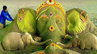 Ganesh Chaturthi 2022: পুরীর সমুদ্র সৈকতে ৩৪২৫ টি বালির লাড্ডুতে সেঁজে উঠলেন সিদ্ধিদাতা গণেশ (দেখুন ছবি)