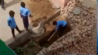 Viral Video: স্কুলে পড়াশোনার বালাই নেই, কাঠ কাটছে, পাথর ভাঙছে পড়ুয়ারা, দেখুন ভিডিয়ো