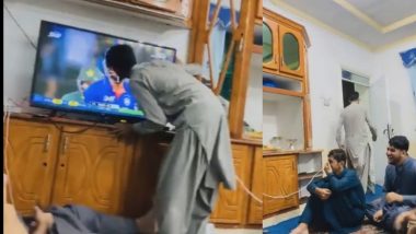 Viral Video: পাকিস্তানের পরাজয়ে খুশি এক আফগান নাগরিক, খুশিতে টিভির পর্দাতেই হার্দিককে চুমু (দেখুন ভিডিও)