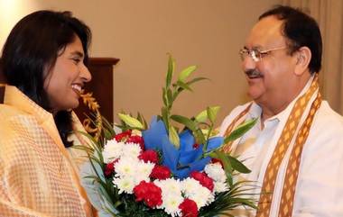 Mithali Raj Meets JP Nadda: নাড্ডার সঙ্গে দেখা করলেন মিতালি রাজ, বিজেপি-তে যোগদানের জল্পনা