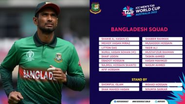 Bangladesh T20 Squad : অভিজ্ঞ অলরাউন্ডার মাহমুদুল্লাহকে ছাড়াই টি-২০ বিশ্বকাপের দল ঘোষণা বাংলাদেশের, নেতৃত্বে সাকিব আল হাসান