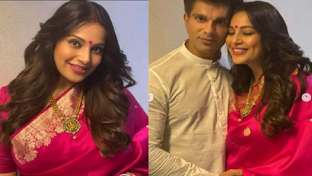 Bipasha Basu’s Baby Shower: শাঁখা, পলা, শাড়িতে সেজে সাধ খেলেন বিপাশা বসু, ভালবাসায় ভরালেন অনুরাগীরা