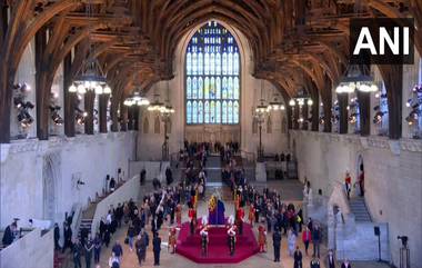 Queen Elizabeth II Funeral: লন্ডনের ওয়েস্টমিনস্টার হলে রানি দ্বিতীয় এলিজাবেথকে শ্রদ্ধা জানালেন রাষ্ট্রপতি দ্রৌপদী মুর্মু