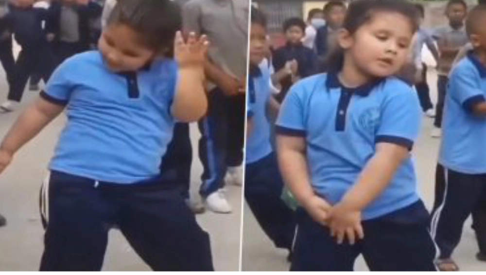 Little School Girl Grooves To 'Sami Sami' Song 'সামি সামি' গানে তুমুল