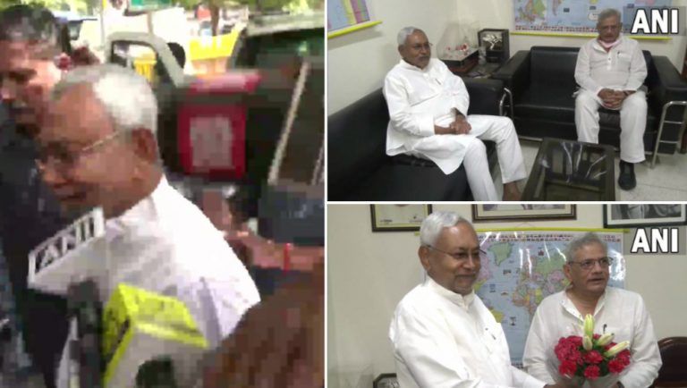 Nitish Kumar Meets Sitaram Yechury: এবার সীতারাম ইয়েচুরির অফিসে নীতীশ কুমার, দেখুন ছবি