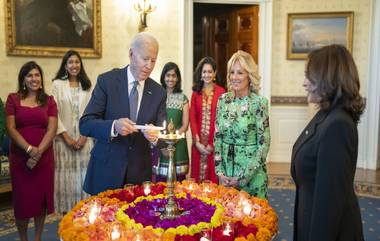 Diwali 2022: হোয়াইট হাউসে প্রদীপ জ্বালিয়ে  দীপাবলীর সূচনায় বাইডেন, নাচে গানে আতসবাজিতে মেতে উঠল আমেরিকা (দেখুন ভিডিও)