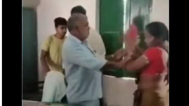Viral Video: ছাত্রীর শ্লীলতাহানির অভিযোগ, স্কুলে চড়াও হয়ে শিক্ষককে বেদম মার স্থানীয়দের, দেখুন